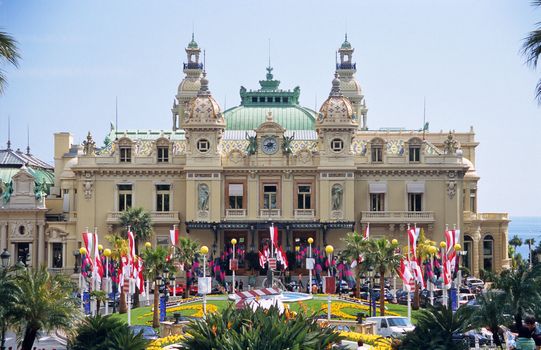 The world famous Monte Carlo Casino in the principality of Monaco.