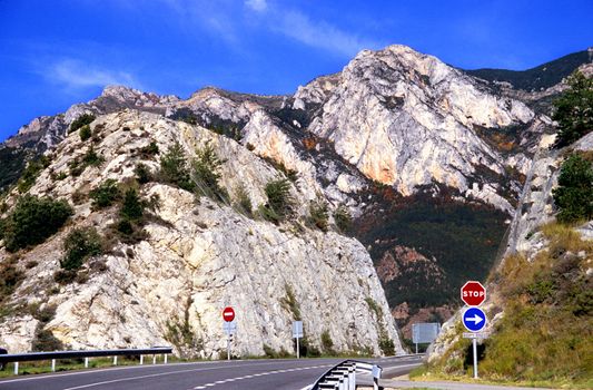 Bridges and tunnels make driving through the Pyrenees an easy and beautiful trip particularly in the autumn.