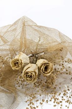 a bouquet of dry colors is in the beautiful wrapping