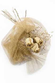 a bouquet of dry colors is in the beautiful wrapping