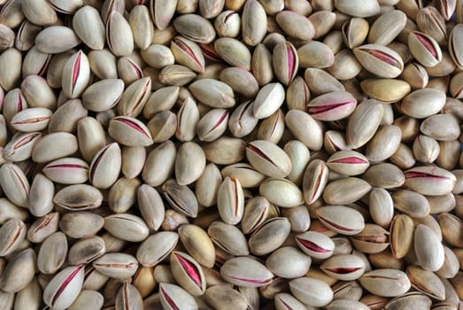 Pile of Greek pistachios.