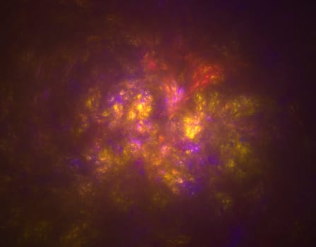 A fractal that look's like a space nebular