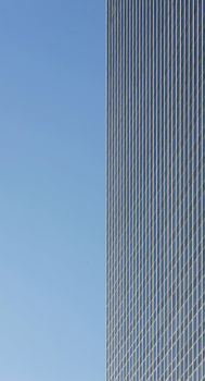 Tall skyscraper in the financial district