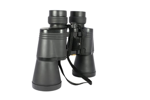 Binoculars on white background, isolated