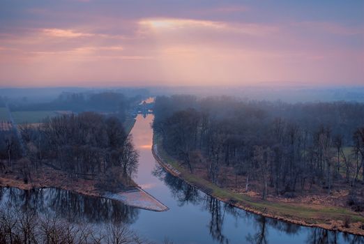 Merge of the rivers of Elba and Vltava.