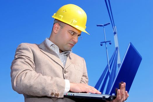 architect with laptop 