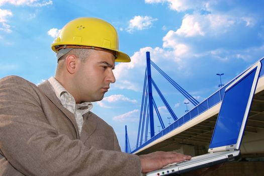architect with laptop 