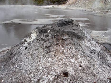 Mud Volcano at Hells Gate Thermal Reserve, New Zealand