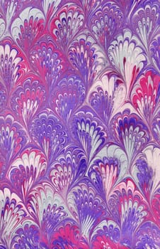 High resolution scan from a real sheet of marbled paper