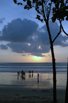 Sunset on Kuta, Bali, Indonesia