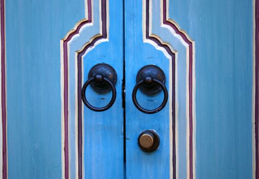Typical wooden door in Bali, Indonesia
