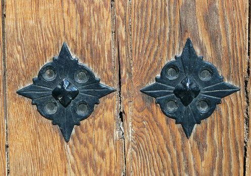 Door of a church in a village in Andalusia, Spain