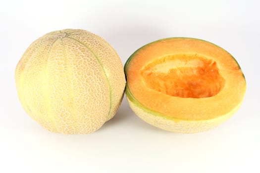 Sweet baby melon, isolated