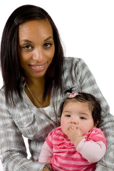 Family moments - Mother and child have a fun