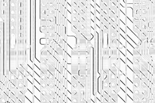 Abstract monochrome circuit board electronics hi-tech background
