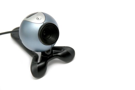 Digital webcam on white background