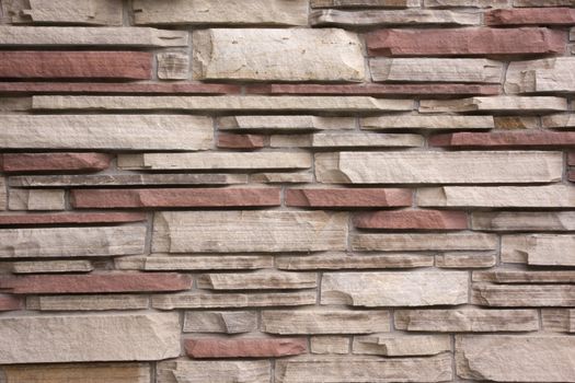 decorative sandstone wall - building exterior