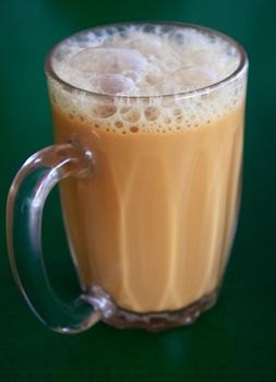 Teh tarik - milk tea with special treatment. A drink found in Malaysia and Singapore.