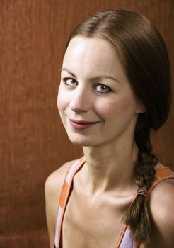 Closeup Portrait of an Attractive Young Woman