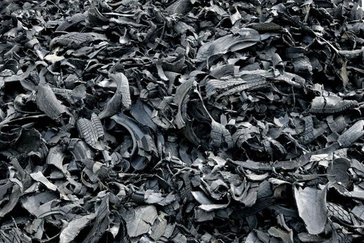 Massive pile of recycled tires - large XXL file
