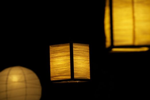 The Chinese paper lamps