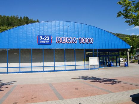 rema 1000 shoppingmall in Norway in old lidl building