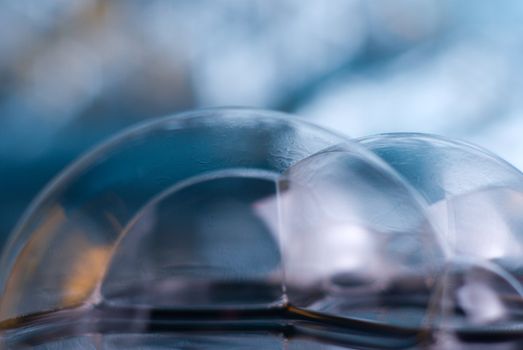 abstract scene 44 ,soapy  bubble,mirror image,colour background