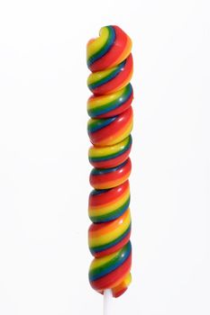 Colourful lollipop isolated on a white background

