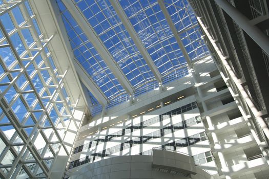 Modern architecture of City Hall of The Hague