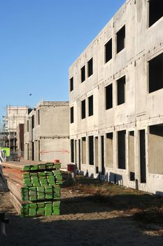 Construction of housing in the suburb
