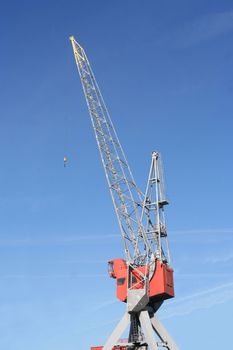 Harbor crane in Rotterdam, Holland