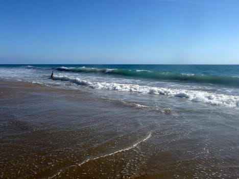 The beach in Maspalomas in Gran Canaria.