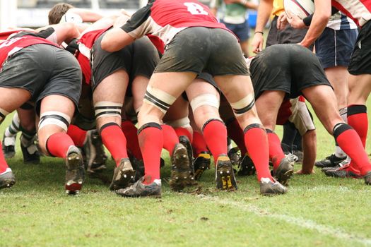 rugby scrum