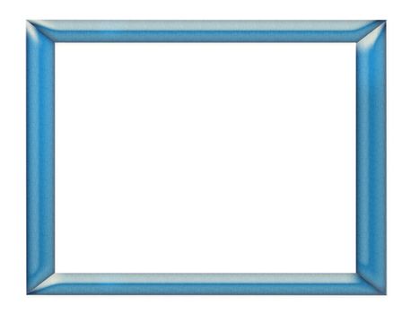 polished and nuanced blue frame on white background