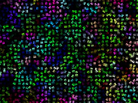 Abstract background made out of colourful squares.