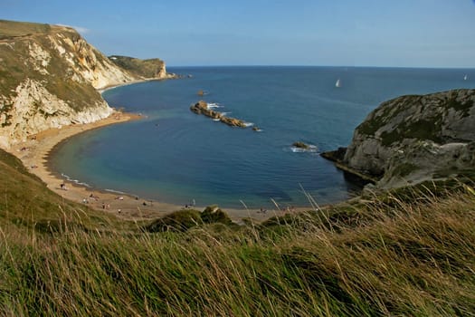 St. Oswald's Bay on the Dorset coast, England.