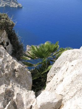 rocks and sea mallorca spain