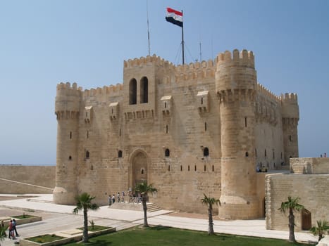 Antient citadel in Alexandria. Old castle