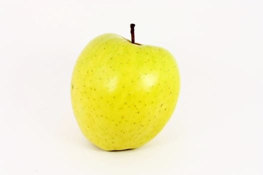 Ripe fresh yellow apple, isolated