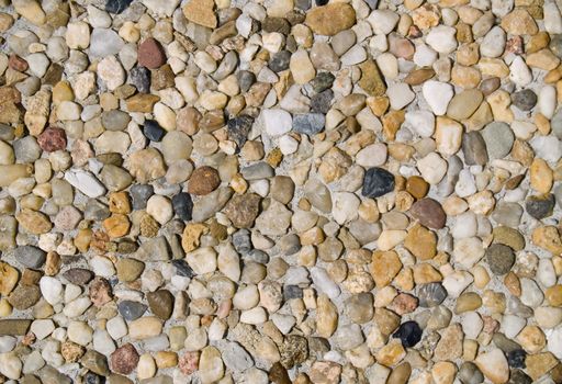 Tile covered by a granite crumb.