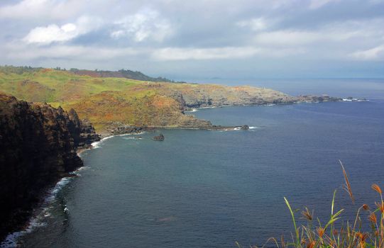 North Maui rugged Coastline looking South 