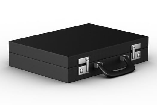 Case on white background. isolated 3D image