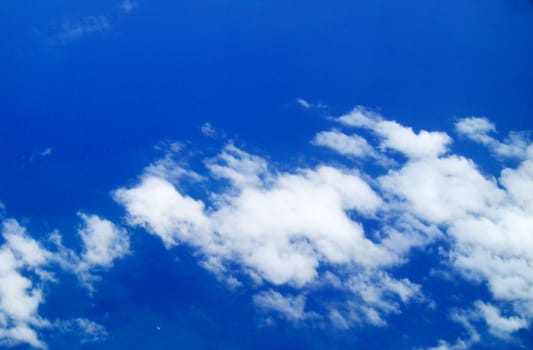 top view from airplane - - clouds