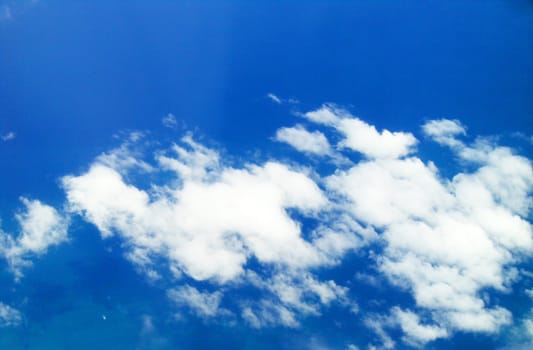 top view from airplane - - clouds