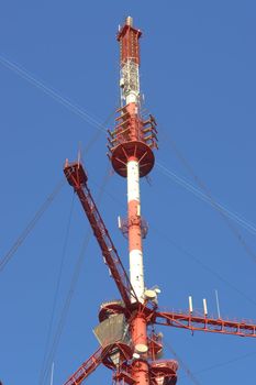 The aerial of the television centre of Krivoi Rog, Ukraine 