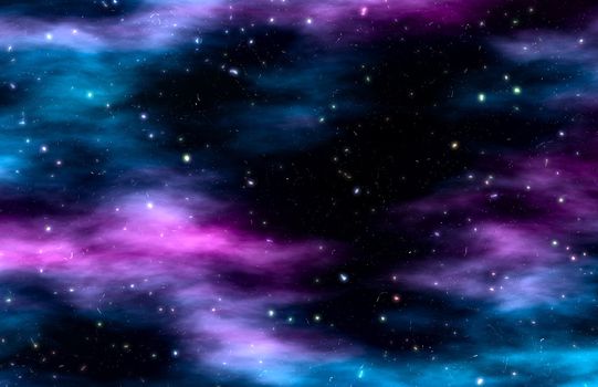 Star Field Galaxy as a Outer Space Background