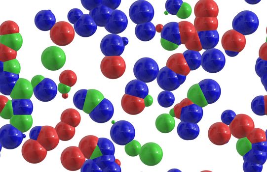 Atom Cell Molecule Abstract as a Background