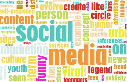Social Media Concept as a Abstract Background
