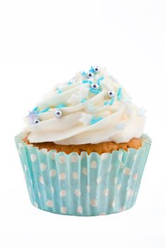 Cupcake isolated against a white background