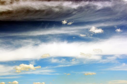 The sky with clouds on our city...